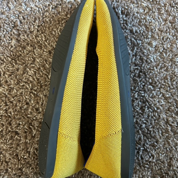 Rothy's Women’s Vibrant Yellow Flats with Blue Trim Size W8 - Picture 7 of 13